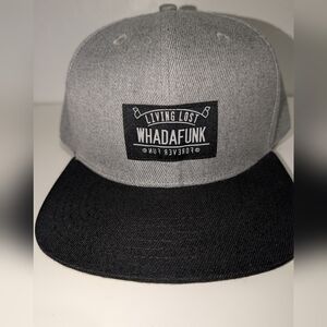 Whadafunk Gray and Black Snapback